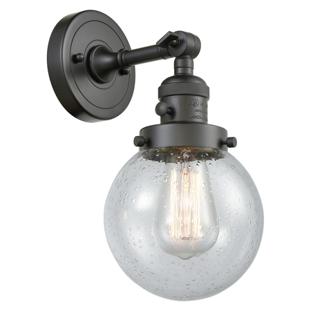 INNOVATIONS LIGHTING One Light Sconce With A High-Low-Off" Switch." 203SW-OB-G204-6